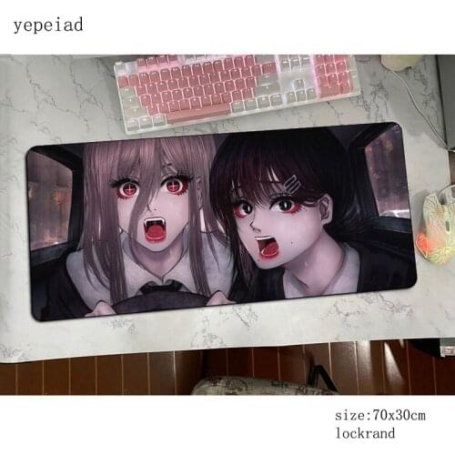 Chainsaw Man mouse pad Halloween Gift mats 800x300x3mm Computer mouse mat gaming accessories mousepad keyboard games pc gamer
