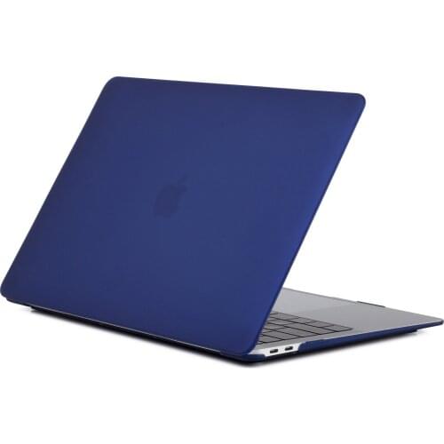 Matte Laptop Case Cvoer +keyboard Cover For New Apple Macbook 13 Air With Retina Touch ID Model A1932-Navy