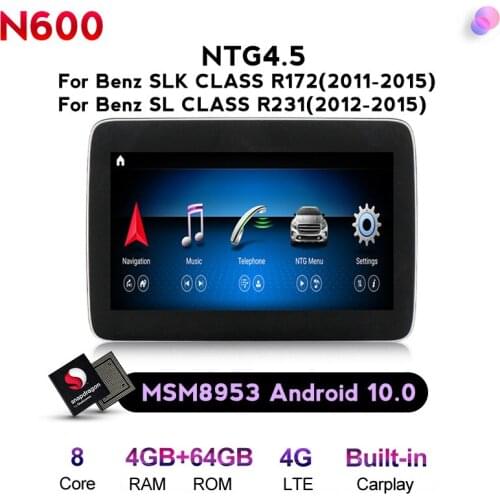 Android 10 8.4 inch 8 Core 4+64G Car radio navigation multimedia player for Mercedes Benz SLK 2011-2015 with WIFI Car GPS BT