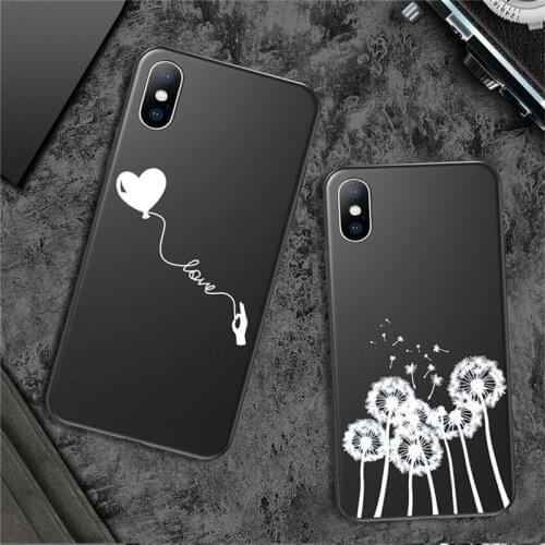 Soft Silicone Cute Dancer Dandelion Bottle Case For iPhone 11 Pro XS Max 7 8 Plus X XR SE 2020 Hold Hands Pattern Back Covers
