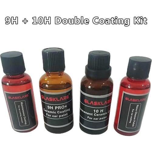 100ML Car Double Coating Kit 9H 10H Auto Ceramic Nano Coating Liquid Ceramic Coating For Car Glass Maintenance