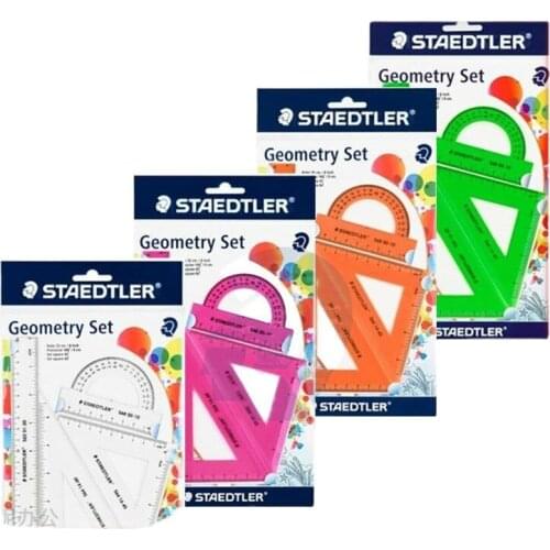 STAEDTLER 569 Student Geometric Drawing Drawing Ruler Feet Triangle Protractor Set