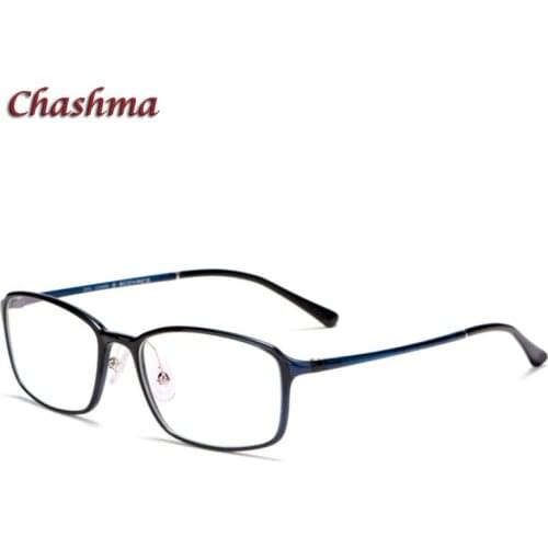 Chashma Transparent Blue TR90 Frame Optical Eyewear Men Prescription Glasses Women Light Weight Spectacles for Teens