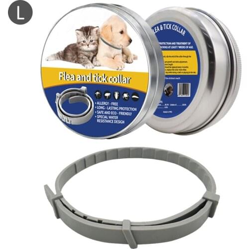 Pet Tick Collar Insect Repelling Collar Flea and Tick Collar Plant Extract Mites Repeller for Cat and Dog