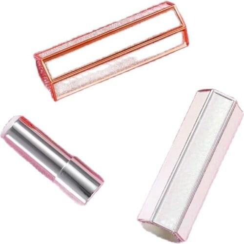 Empty Six Sides Lipstick Tube 12.1mm Colorful Lip Balm Tube Plastic White Lipstick Bottle Packaging Cosmetic Container 20pcs