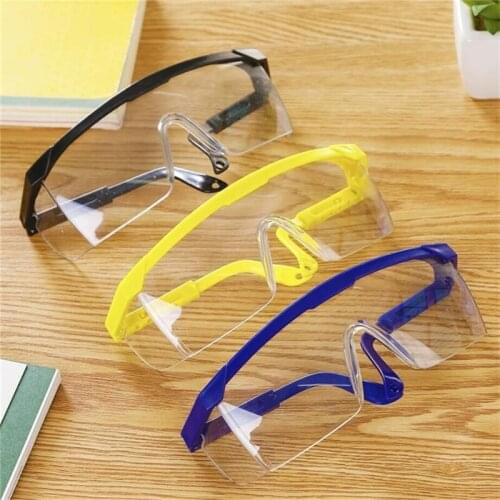 Adjustable Goggles Anti-Sneeze Liquid Motorcycle Goggles Eye Protection Anti-Droplets Goggles Windproof Lab Glasses Clear Lens
