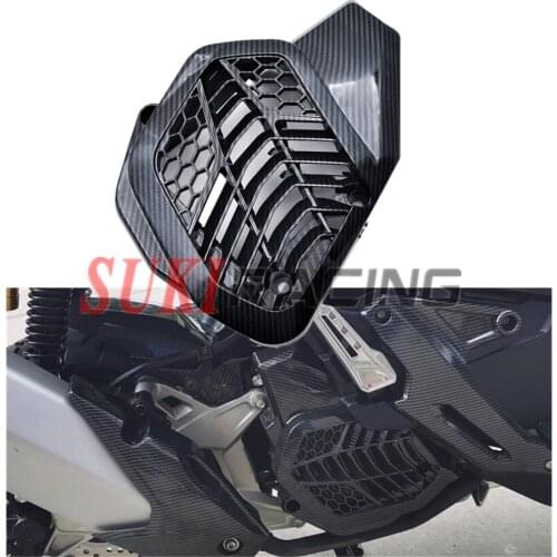 Radiator Grille For ADV150 2019 2020 PCX150 19-20 Motorcycle ABS Plastic Glossy Carbon Color Radiator Protection Cover