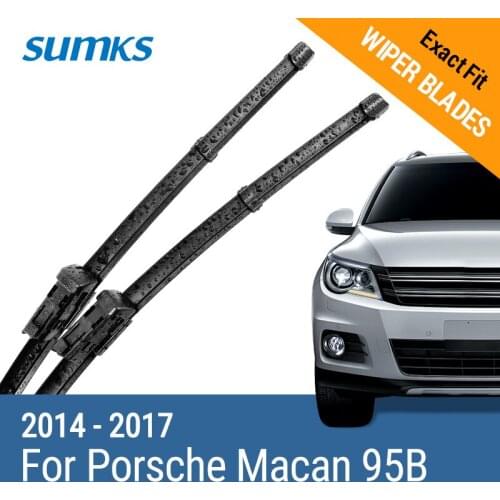 SUMKS Wiper Blades for Porsche Macan 26"&20" Fit Push Button 2014 2015 2016 2017