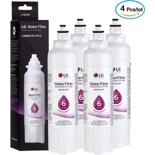 Replace LG LT800P refrigerator water filter, ADQ73613401, ADQ73613408 or ADQ75795104, (4 packs)