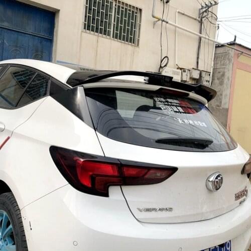 For Buick Verano GS Spoiler 2015-2019 ABS Plastic Unpainted Color Rear Roof Spoiler Wing Trunk Lip Boot Cover Car Styling