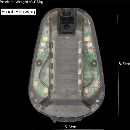 Tactical Helmet Flash Light Signal Green Red Strobe Lamp Waterproof Softair Survival LED Tactical Gear