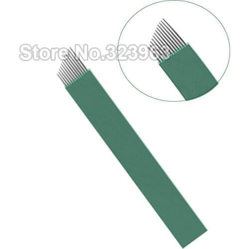 Tattoo Needles for Permanent Makeup 0.16mm Lamina Tebori Microblading Needles 9 12 14 15 18 21 15U 16U 12 U 316 Stainless Steel