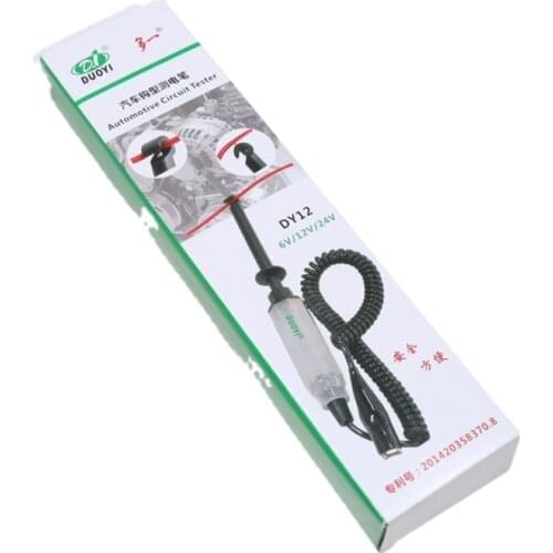 DY12 Car Test Light Hook Type Test Pen 12V24V Multi-function Free Dialing Probe Circuit Line Detection Pen