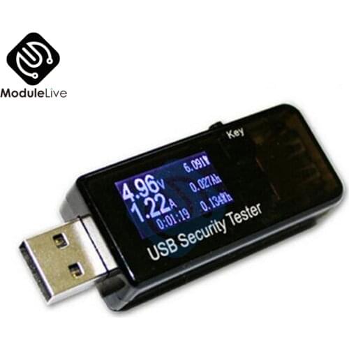 6-in-1 USB Safety Tester Monitor 3-30V USB Tester LCD Digital Voltmeter Ammeter Current Voltage Charger Capacity Detector Meter