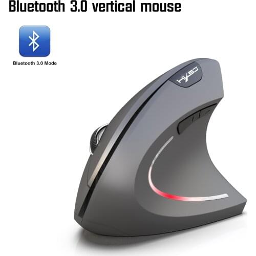 Bluetooth Vertical Wireless Mouse Comfortable Home Office For PC Laptop Notebook Computer Black Grey Highend Anti-fatigue New