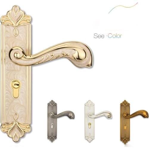 Zinc Alloy Personal Protection Home Lock Silent Solid Security Lock Door Latch Living Room Bedroom Door Knob With Locks