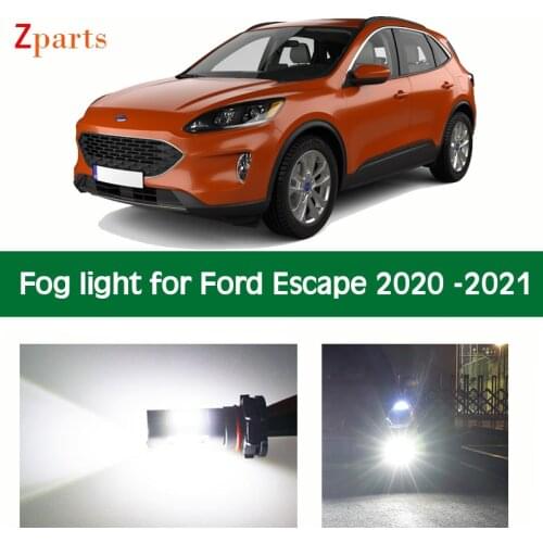 1 Pair Car LED Fog Light For Ford Escape 2020 Auto Foglamp Bulb White Lighting 12V Car Lamps Accessories Автомобильные лампы