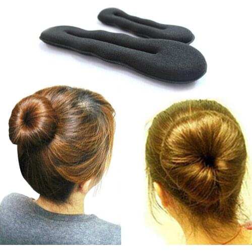 1pcs Hair Bands Magic Sponge Clip Foam Plate Bun Curler Maker Former Twist Tool Styling Hairstyle Help Volume