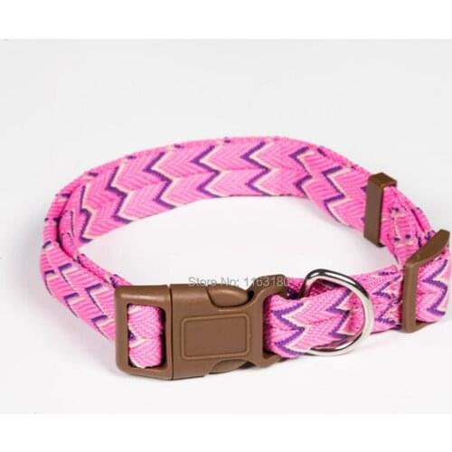 12pcs/lot Cotton Dog Collar Adjustable Quick Release Puppy Collar for Small Medium and Large Dogs