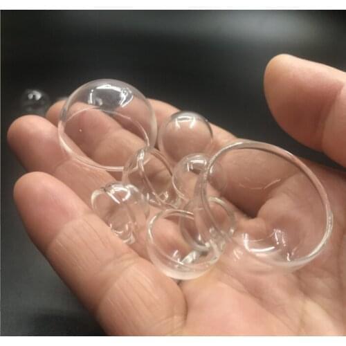 5pcs 15/16/18/20/22/25/30/35/40mm Hemisphere glass cover dome diy clear half round glass globe bubble DIY glass vial pendant