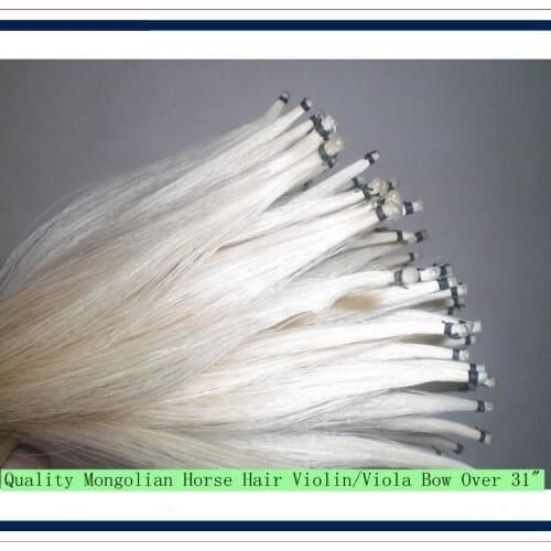 Violin accessories Quality Mongolian Horse Hair Violin/Viola Bow Over 31" violin parts