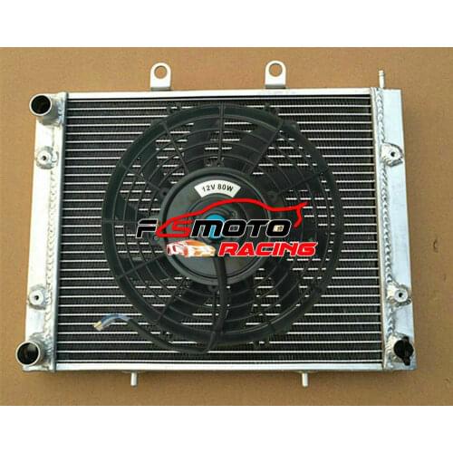 Aluminum Radiator + FAN For Polaris Sportsman 700 800 MV7 X2 EFI 2004-2014 2005