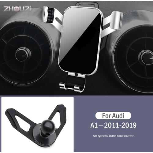 Car Mobile Phone Holder Special Air Vent Mounts Stand GPS Gravity Navigation Bracket For Audi A1 2011-2019 Car Accessories