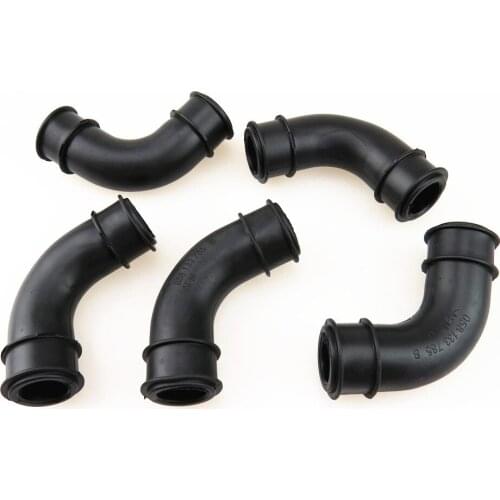 FHAWKEYEQ 5Pcs 1.8L Crank Case Breather Hose Crankcase Pipe Connector New For A4 VW Passat 058 103 493 A 058 103 493A 058103493A