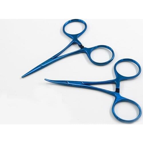 Double eyelid surgery tool titanium alloy hemostatic forceps cosmetic plastic full tooth pattern hemostatic forceps 9.5/12.5cm