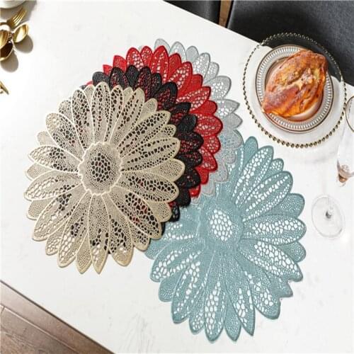 Round cover for dining table, kitchen, dining room antique, potholder restaurant, hotel and Nordic home decoration cushion