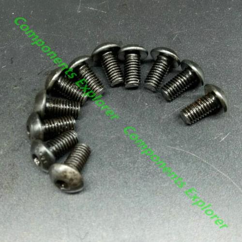 M5*10 Button Head Socket Bolts for HyperCube Evolution 3D Printed Parts Silvery or Black Color
