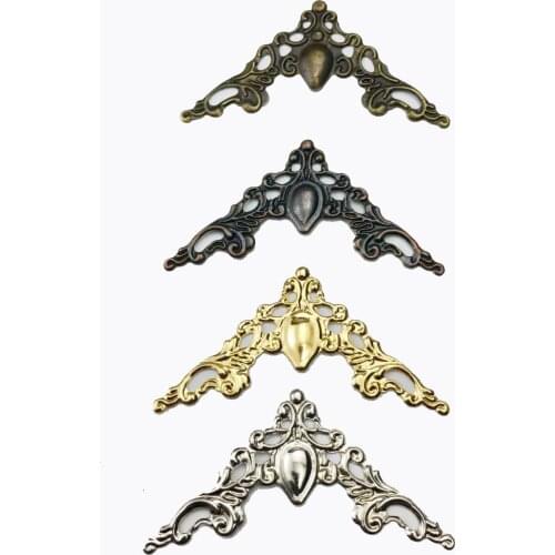 20 Pcs Metal Corner Brackets Gold Bronze Color 40mm Corner Brackets for Photo Frame Furniture Protector Decorative