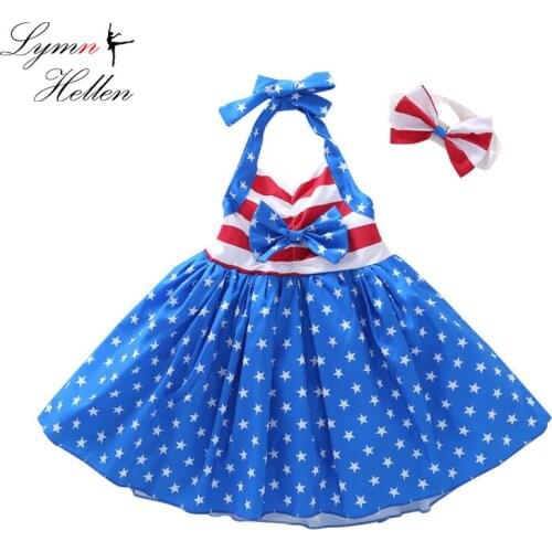 Knee-length Sleeveless Bow Cute Backless Sling dress Baby Dress Girls Clothes Slip Infant Girl Dresses For Princess Birthday