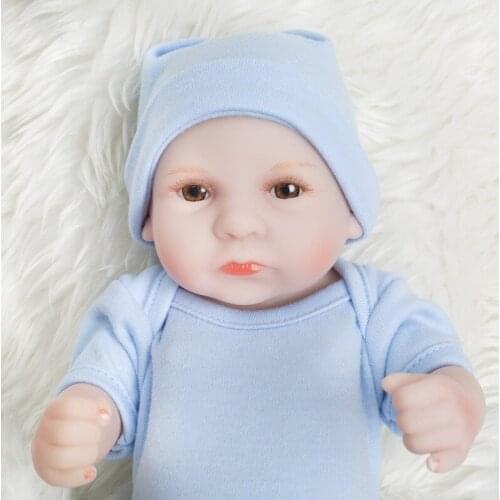 Mini Reborn Baby Doll 10 Feet High-quality Imitation none Glue Children Early Education New Mothers Practice Play House Toy