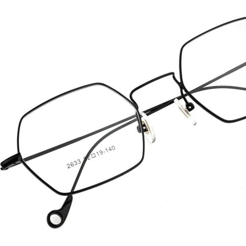 Polygon Metal Glasses Frames Ultralight Optical Eyewear Unisex Myopia Prescription Eyeglasses Fashion Simple Spectacles