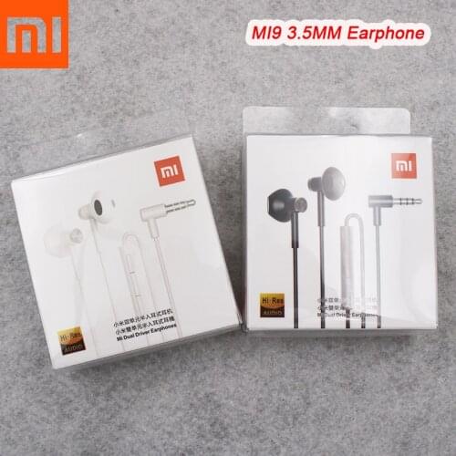 Xiaomi 3.5MM Earphone Half In-Ear Hybrid DC Seo With Mic Wire Control Dual Driver For Mi CC9 Pro CC9E Redmi Note 8 9 Pro 8T 9S