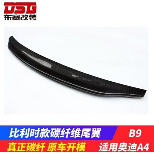 Suitable For Audi A4 B9 Refitting Belgium Carbon Fiber , Pressing and Small Rear Spoiler Tail