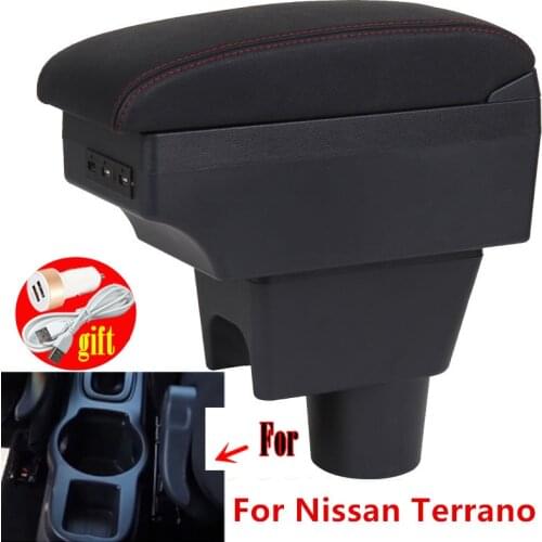 For Nissan Terrano Armrest Box Terrano 3 Universal Car Central Armrest Storage Box modification accessories
