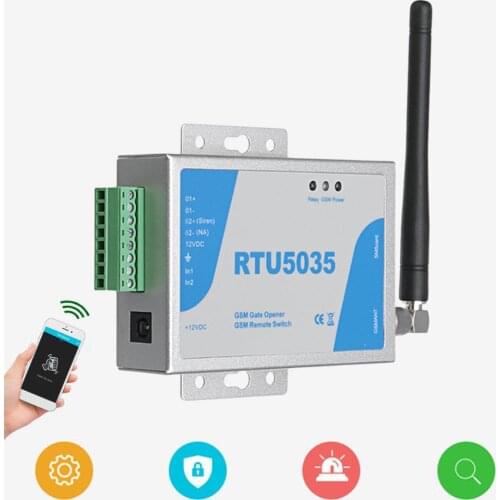 Remote Gate Control Phone Opener Shaking Operator Opening Gsm Door Wireless Rtu5035 Access 900/1800 Mhz For Opener