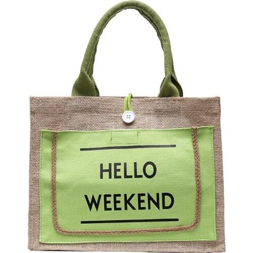 High Quality Women Linen Luxury Tote Large Capacity Female Casual Shoulder Bag Lady Daily Handbag Fresh Beach Shopping Bag