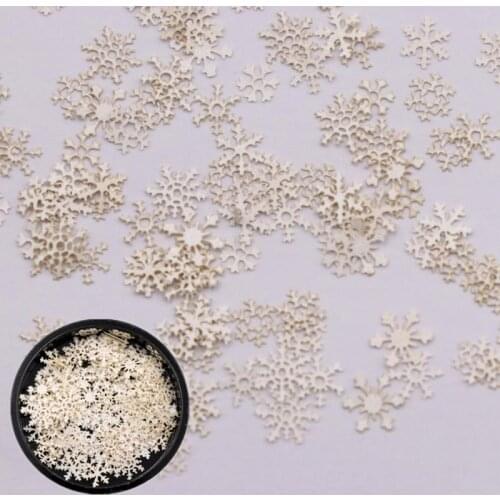 6 Style Nail Art Christmas Slider Wraps Snowflake Elk Santa Adhesive Flame Sticker Red Gold Manicure Nails DIY Design Sticker #3