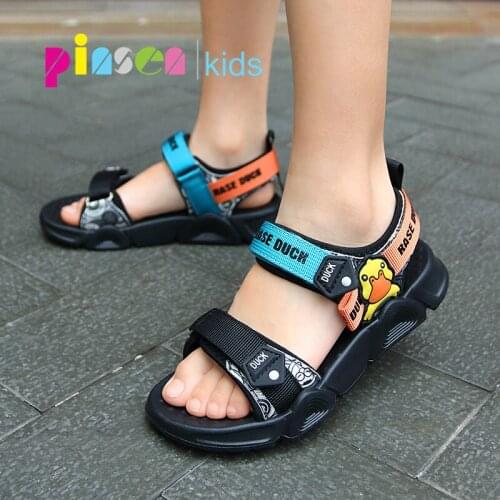 2021 New Boys Sandals For Children Summer Casual Soft Bottom Breathable Footwears Rubber Sole Shoes Boys Kids Sandals