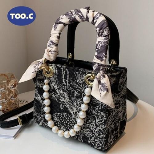 Bag Female 2021 Women Trend Shoulder Bags Black Womens Shopper Bag Plaid Tote Bag Canvas Large Bag For Women Purses Handbags