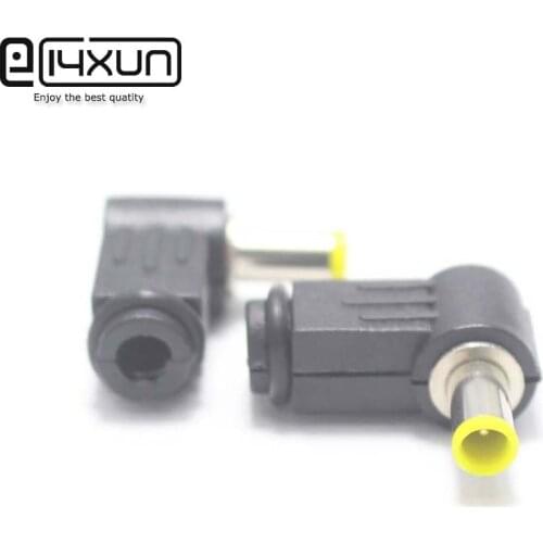 1pcs 5.0*3.0mm Male DC Power jack Plug Connector Right Angle Welding Electrical Plugs Audio DIY Parts Yellow Head
