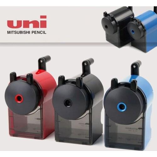 1pcs Uni Mitsubishi KH-18 Student Hand-cranked Car Winch Pencil Sharpener Planer Planer Pen Adjustable Pen Length