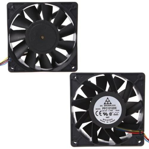 120x120x38mm Brushless DC12V 4.8A 11-Blade Cooling Fan 12038 For Delta PFC1212DE
