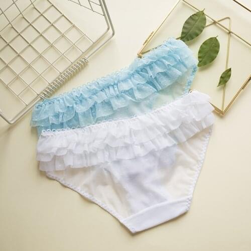 3PCS Girls Underwear Children Panties Girls Cute Underwear Child Thong Young Girl Panties Teenage Lace Panties