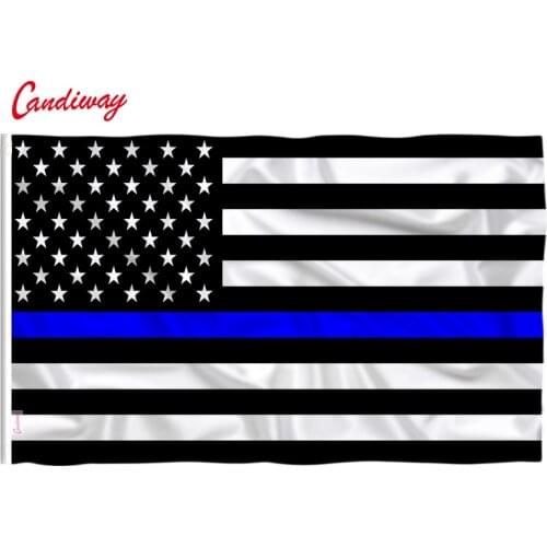 90x150cm American Black the thinBlue line Flags USA Flag United States Stars Stripes Home Decoration Souvenir NN115