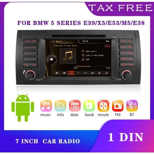 For Bmw E39 X5 E53 M5 E38 Android Car Radio 2 Din Car Radio FM Gps Android 7inch Car Video Player Android 5.1.1 Multimedia