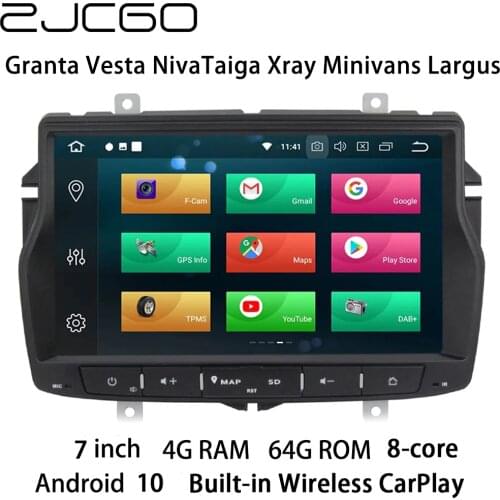 Car Multimedia Player Stereo GPS DVD Radio Navigation Android Screen for LADA Granta Vesta Niva Taiga Xray Minivans Largus